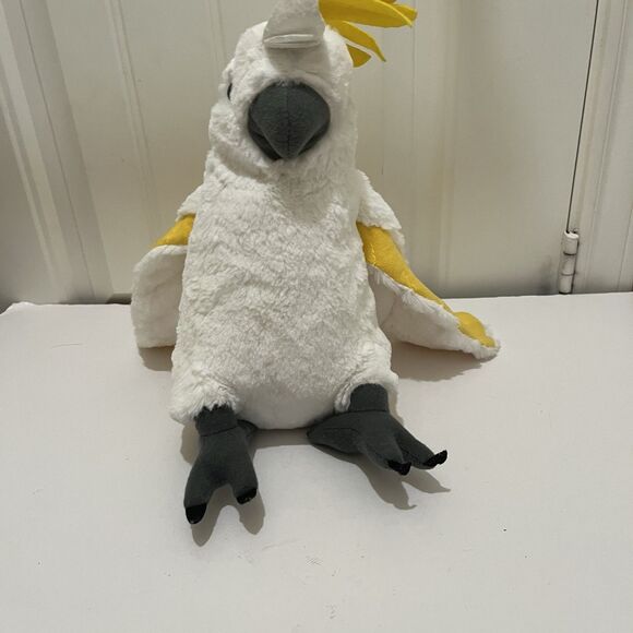 Wild Republic Cockatoo Macaw Parrot White Yellow Tropical Bird Plush 12" 2017 - Picture 6 of 10